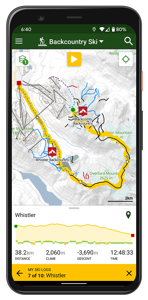 backcountry ski planning