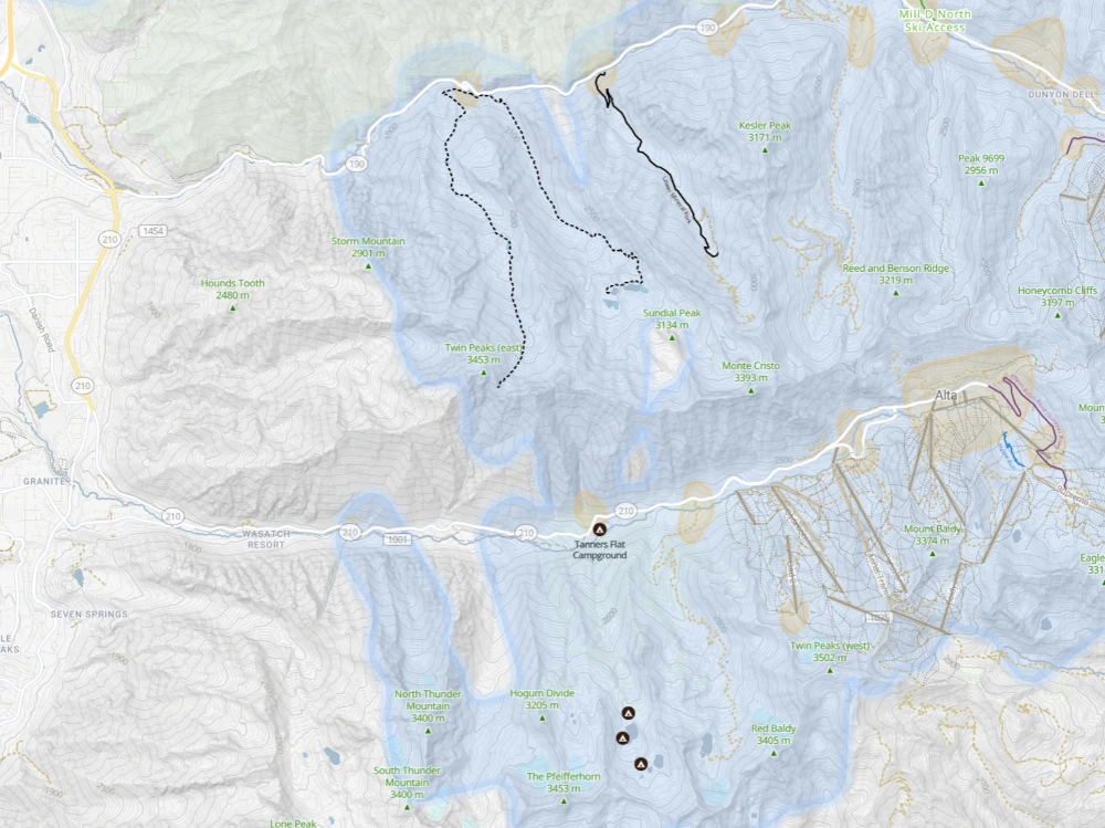 Backcountry Ski Zones