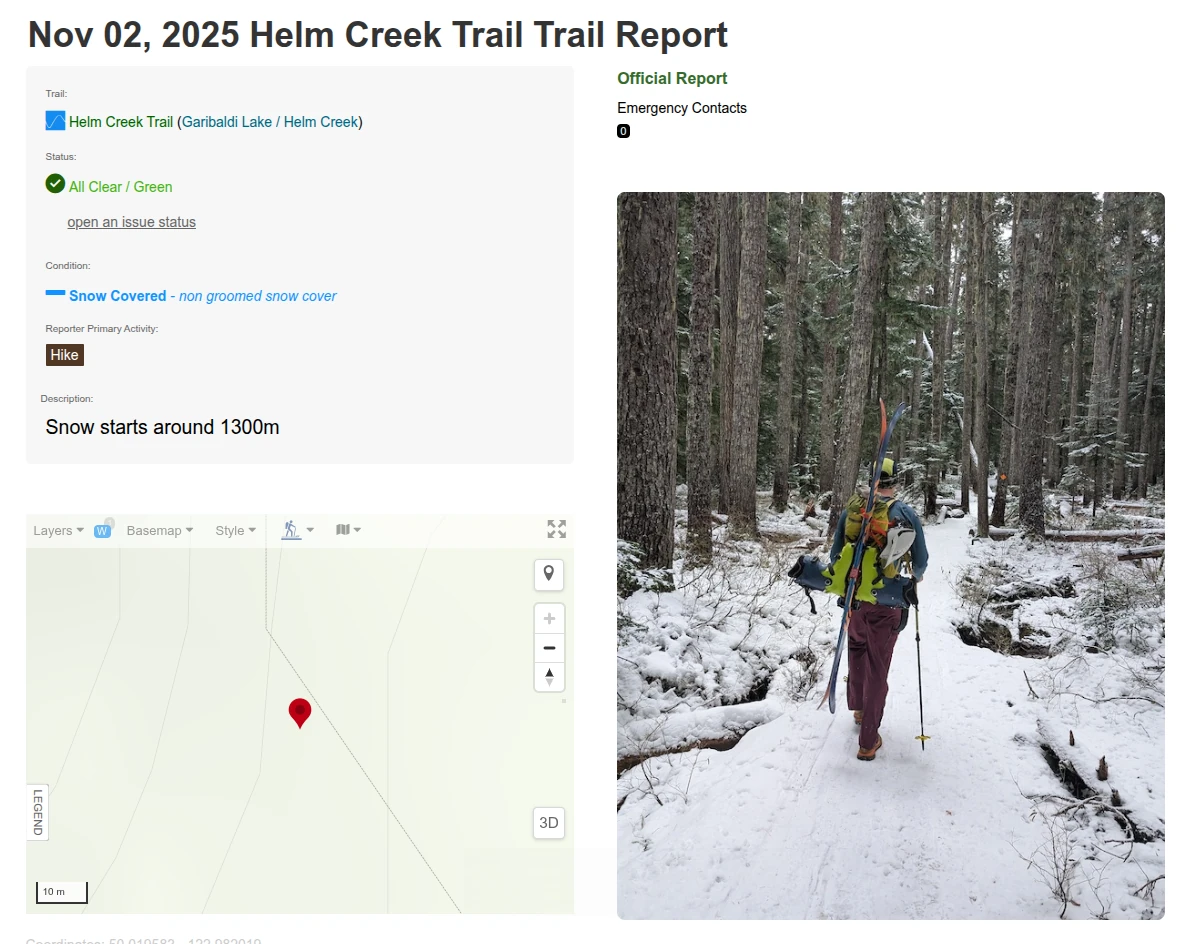 trail reports