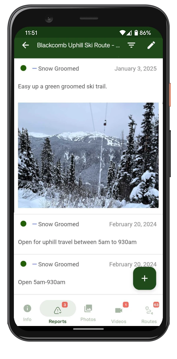 trail reports