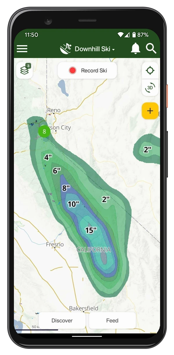 Weather Layers on mobile