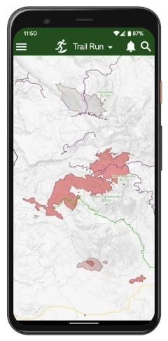 active wildfires and smoke layer