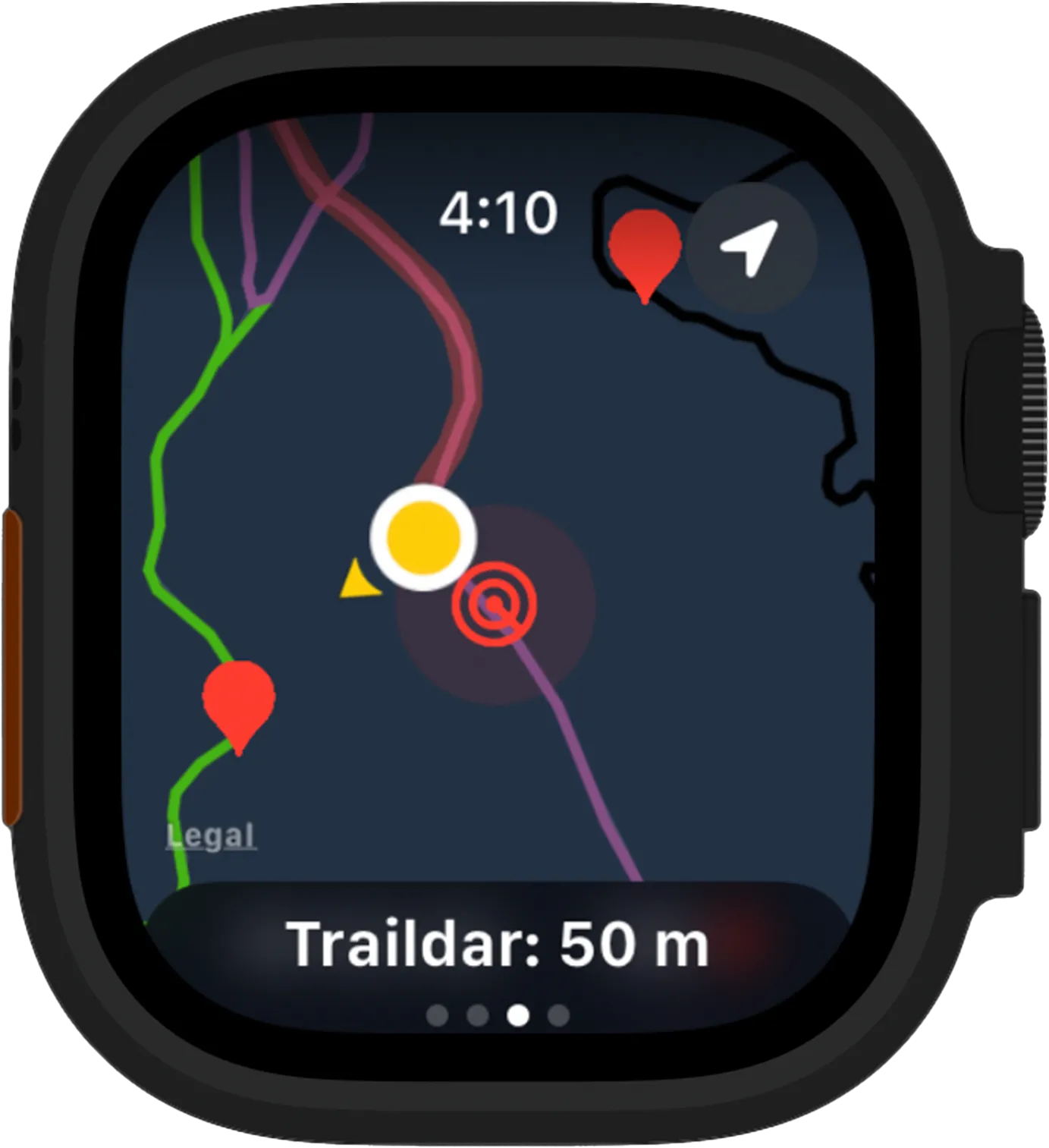 Traildar on map