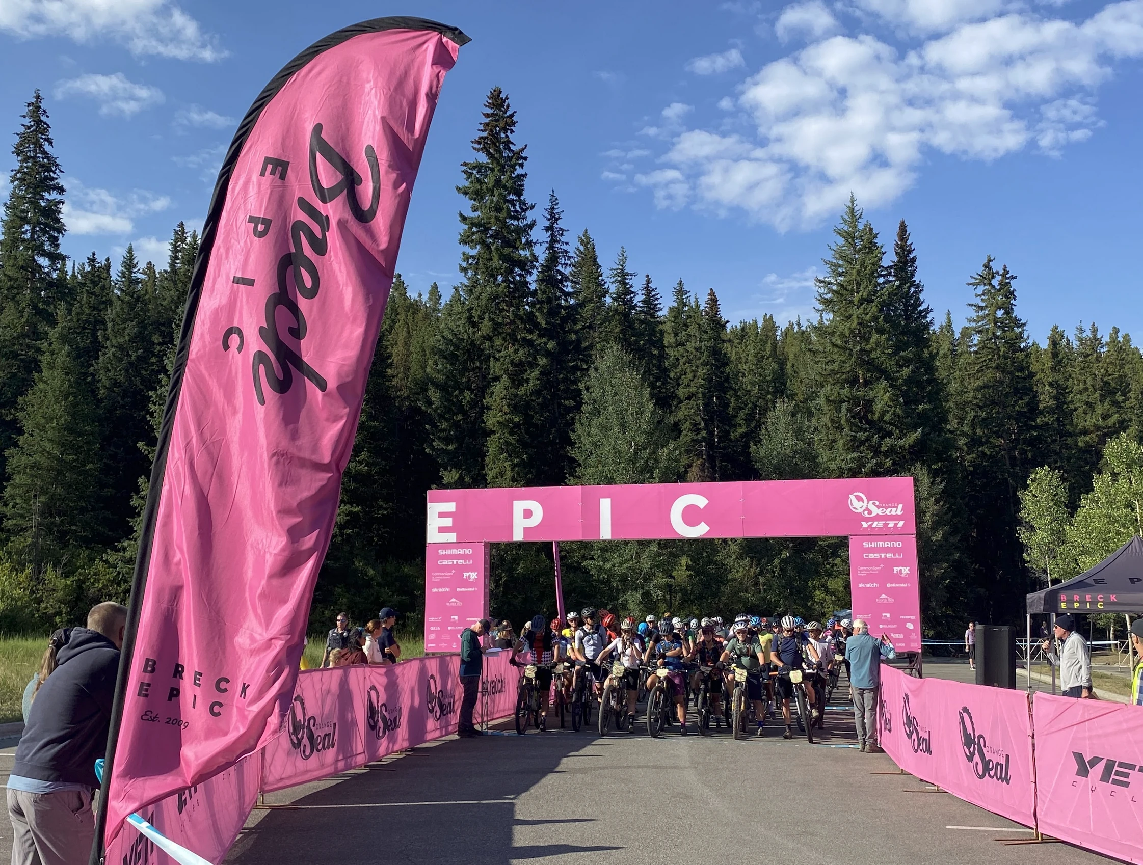 Race course route page with the race sponsor logo displayed next to the course title