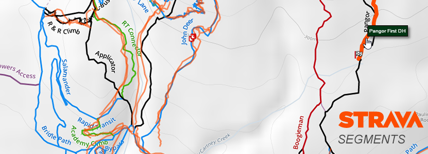 Strava Segments for Mountain Bike 