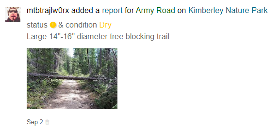trail reporting