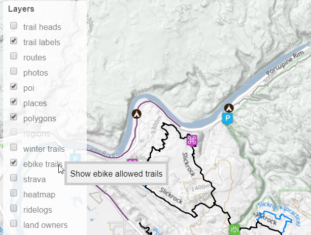 trailforks website