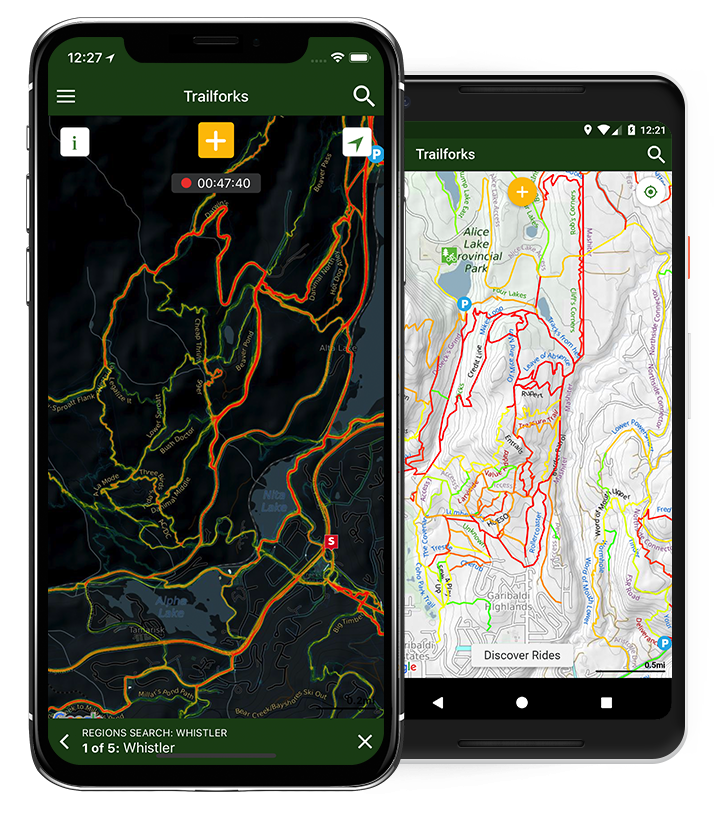 Trailforks Trail Database Maps